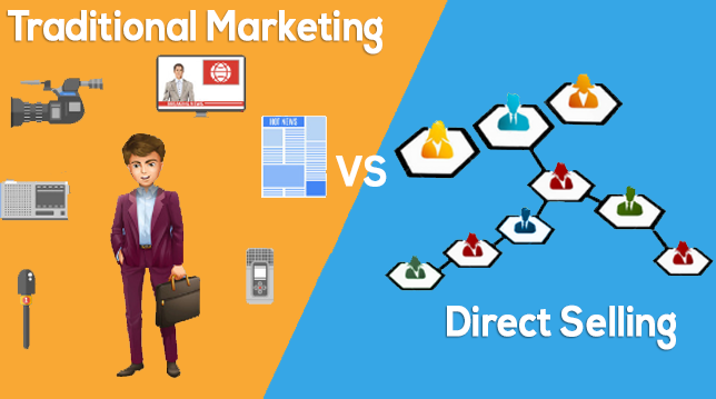 traditional marketing vs direct selling